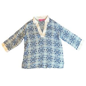 NWT Isaac Mizrahi Women's 100% Linen Tops Size S